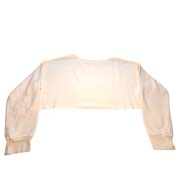 Spiritual Gangster Bella Off Shoulder Cropped Sweatshirt Cream XS NWT - Picture 15 of 15